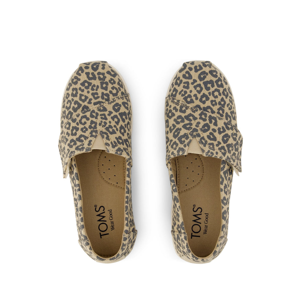 Alpargata Classic Kids Shoe Natural Leopard Print