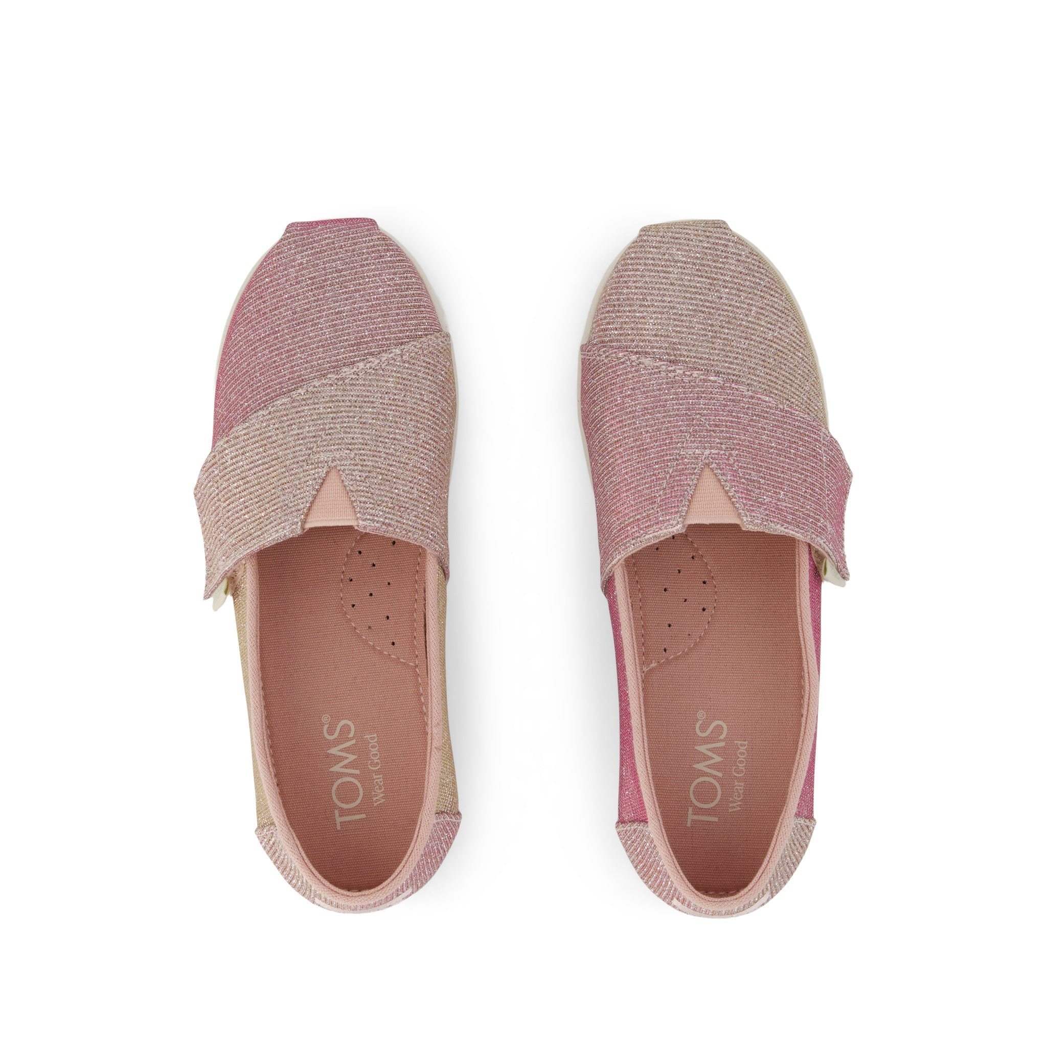 Alpargata Classic Kids Shoe Rose Glitter Corduroy