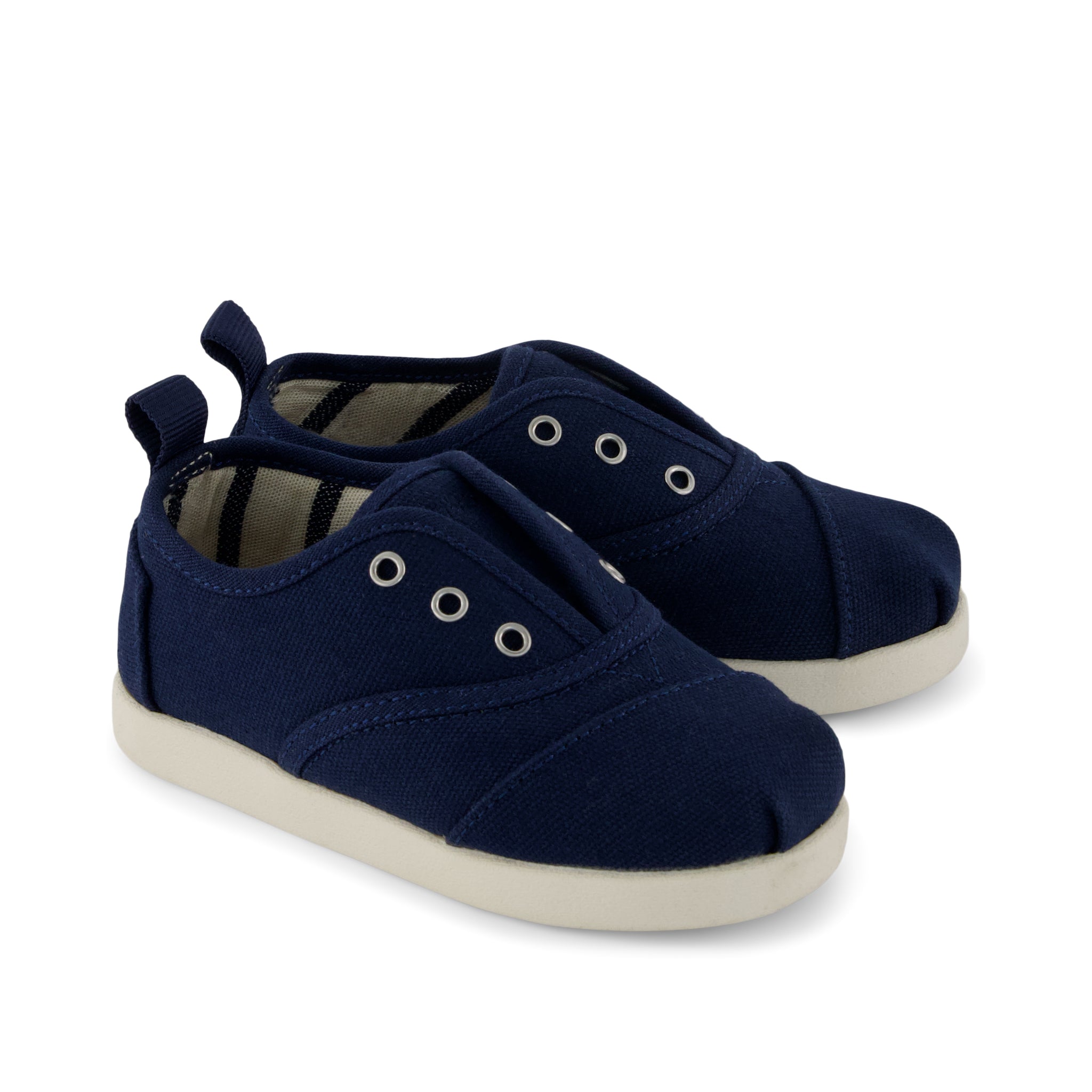 Cordones Plus Toddler Sneaker Navy Canvas