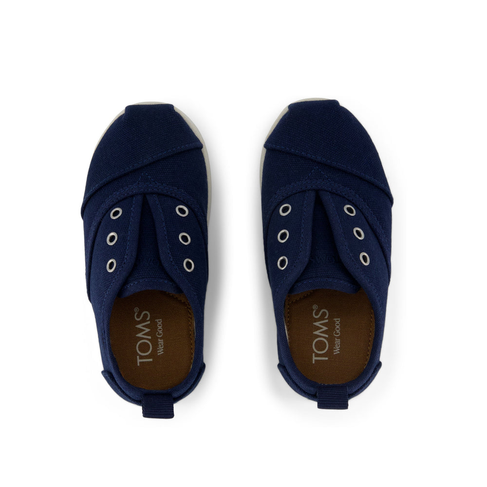 Cordones Plus Toddler Sneaker Navy Canvas