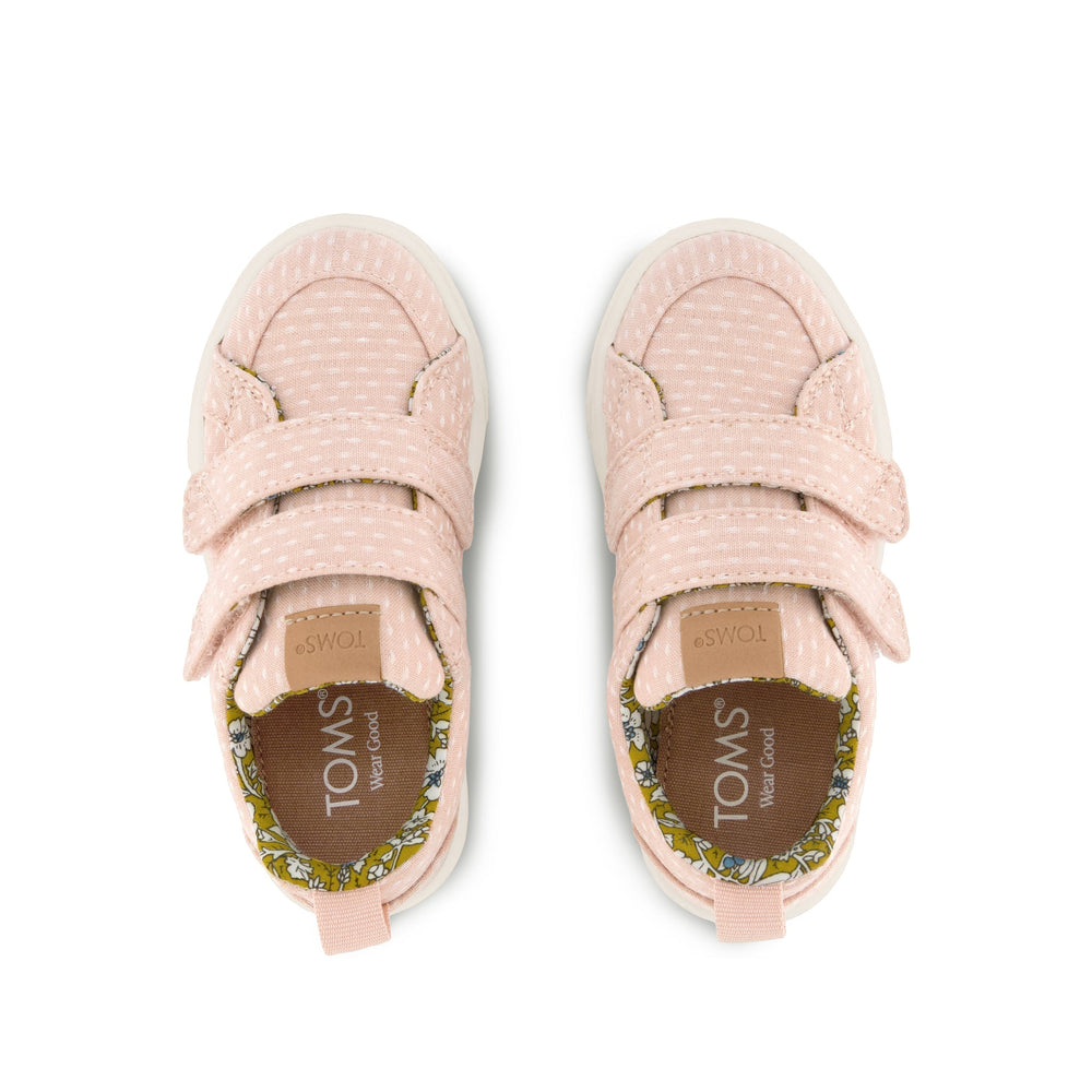 Cruz Double Strap Toddler Sneaker Bloom Chambray Dot