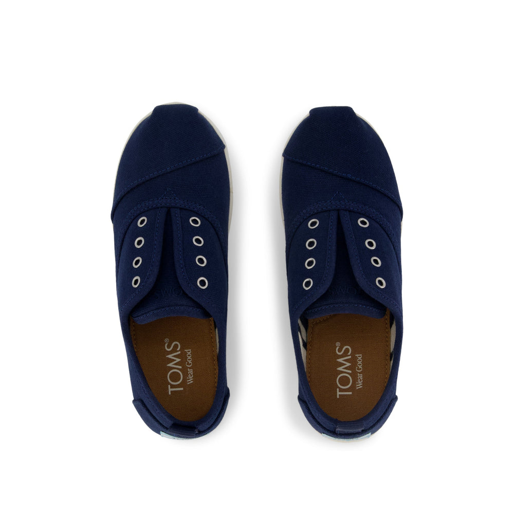 Cordones Plus Kids Sneaker Navy Canvas