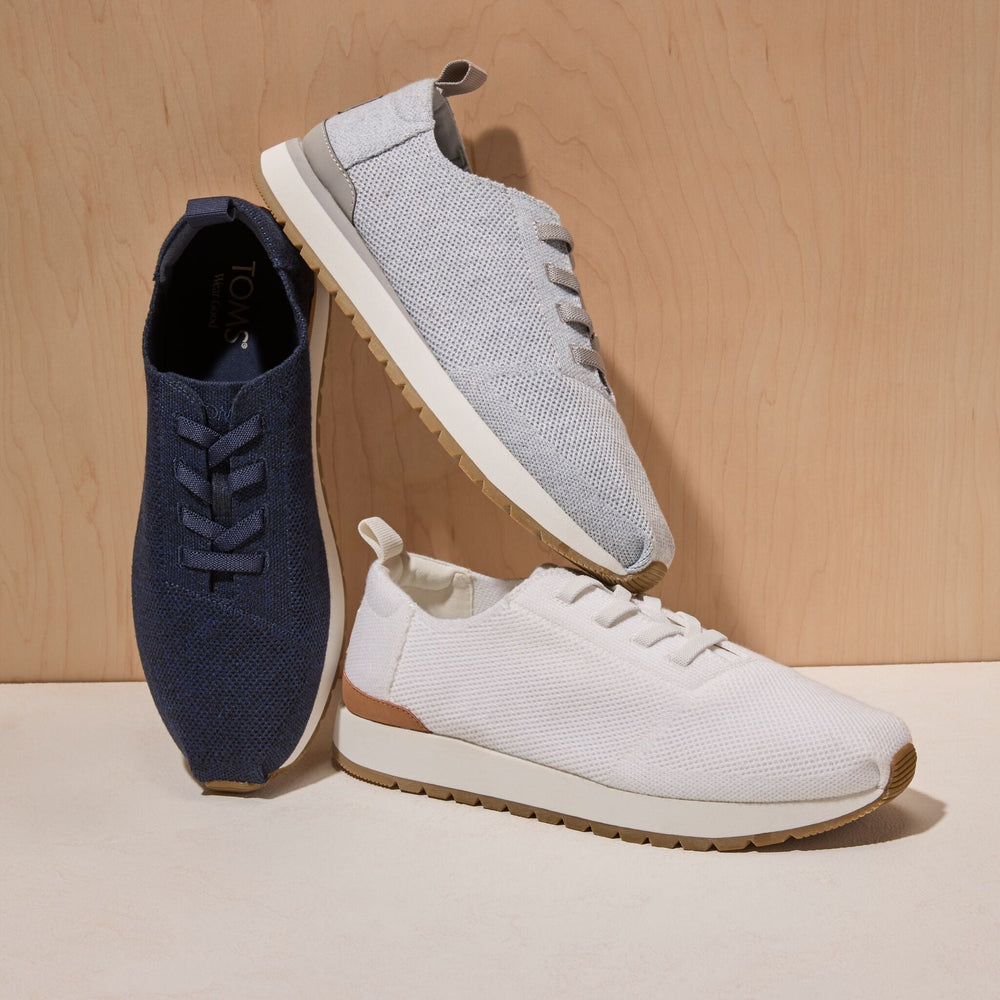 Resident Plus Lace-Up White Knit