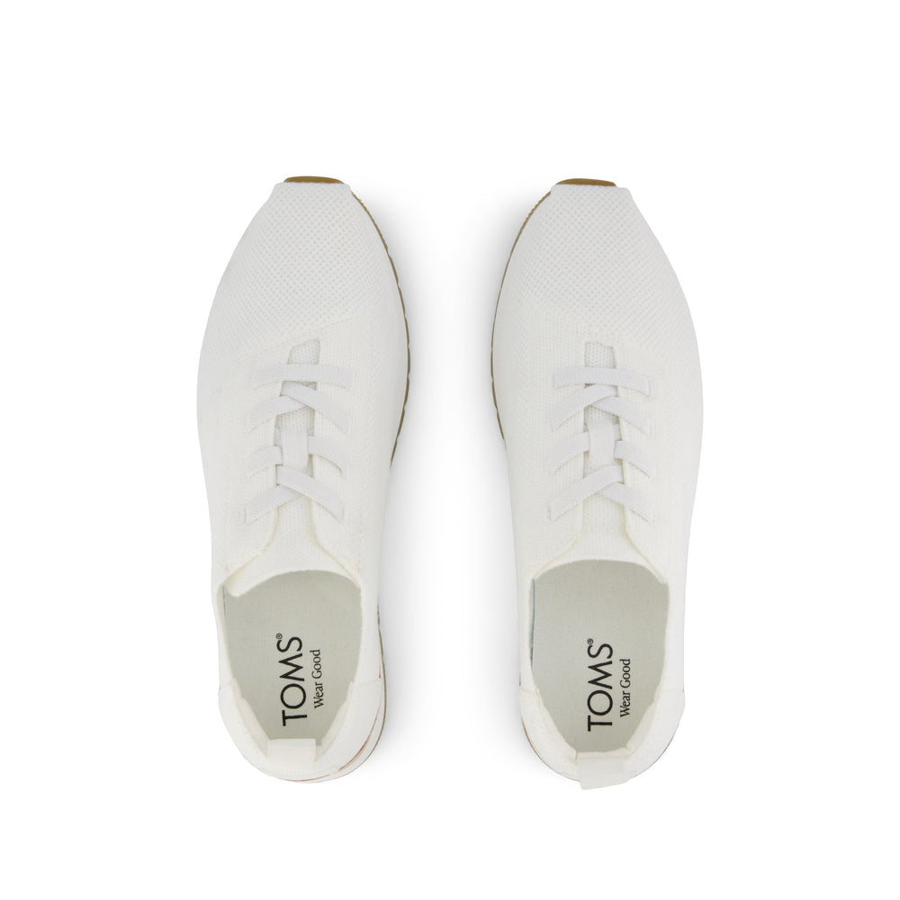 Resident Plus Lace-Up White Knit
