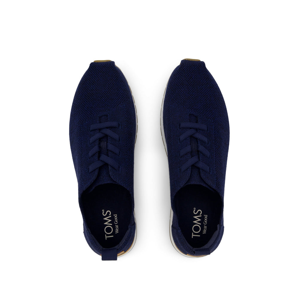 Resident Plus Lace-Up Navy Knit