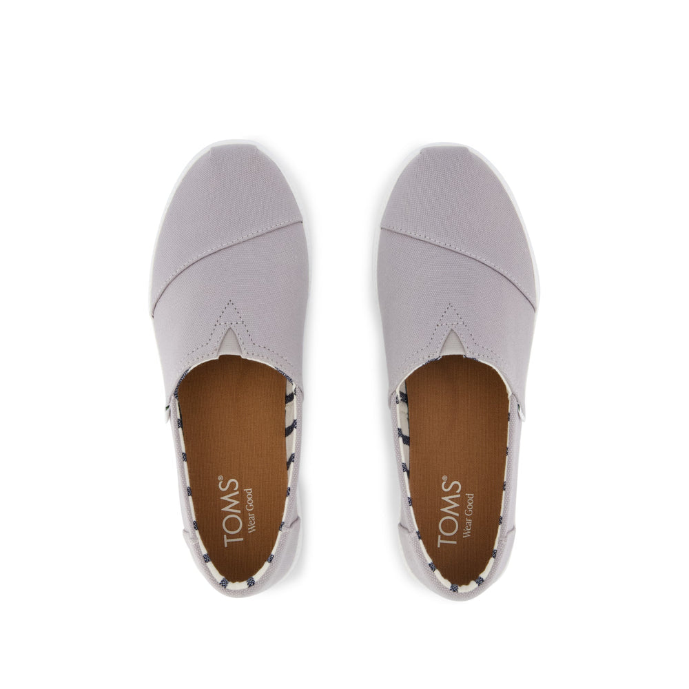 Asher Platform Slip On Sneaker Grey Canvas