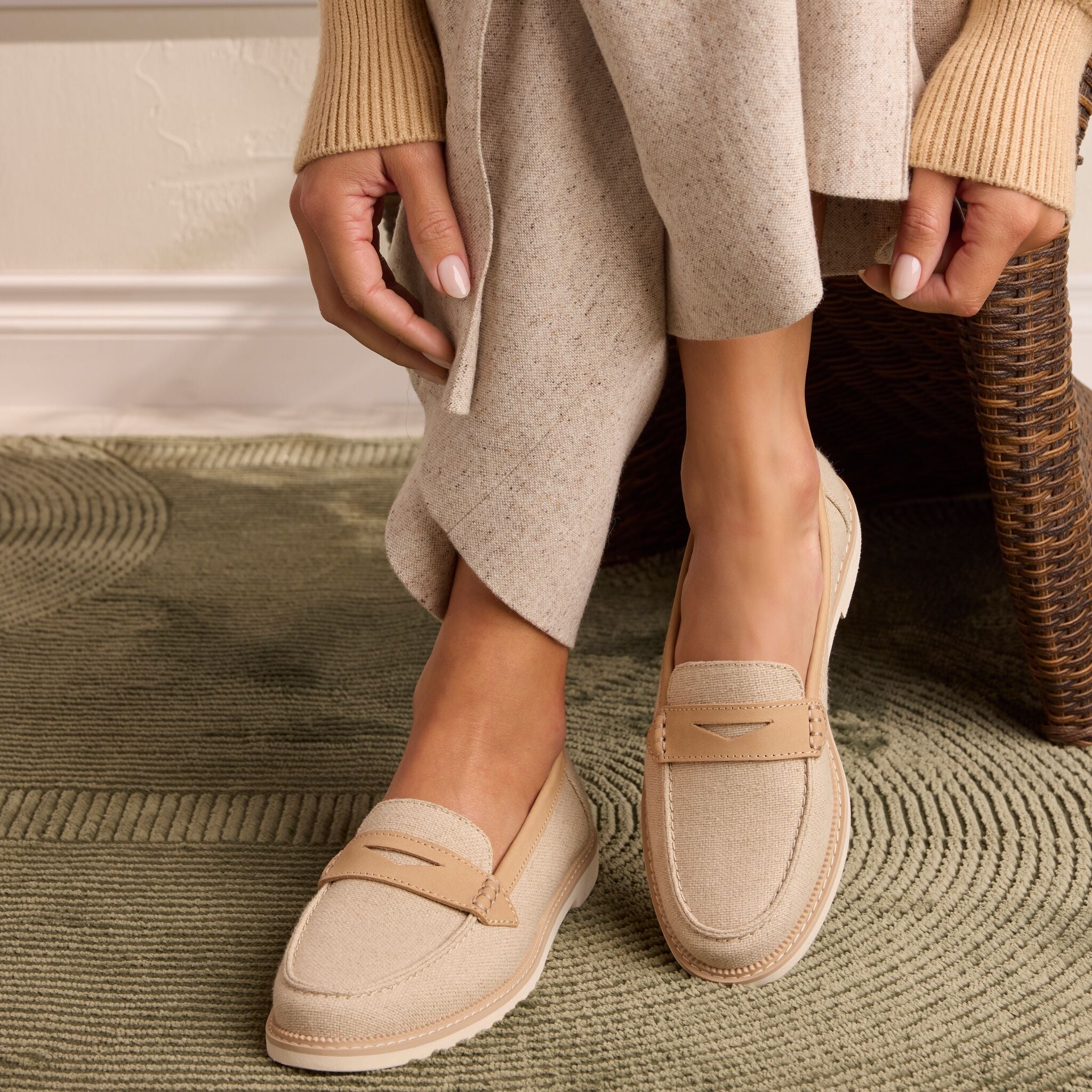 Marie Loafer Natural Textile