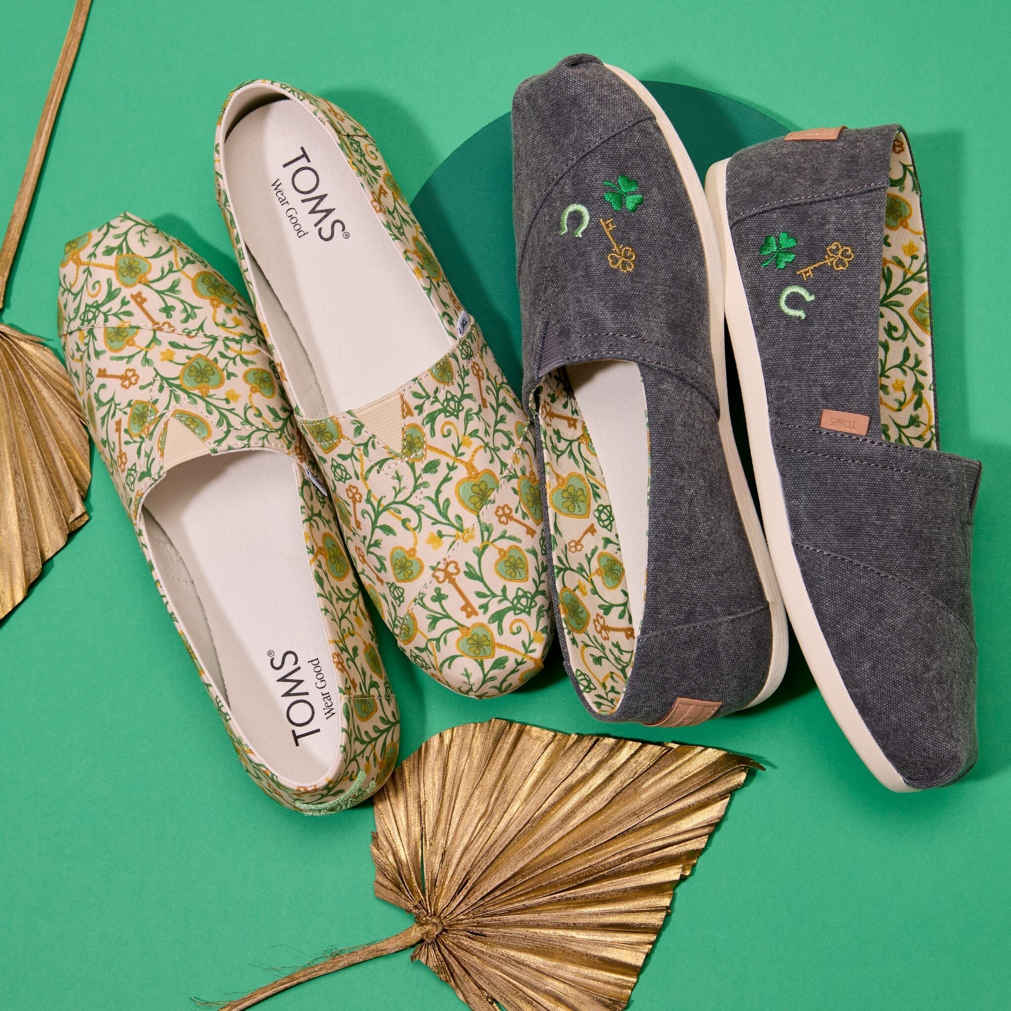 Alpargata Classic St Patrick's Day Embroidered Print