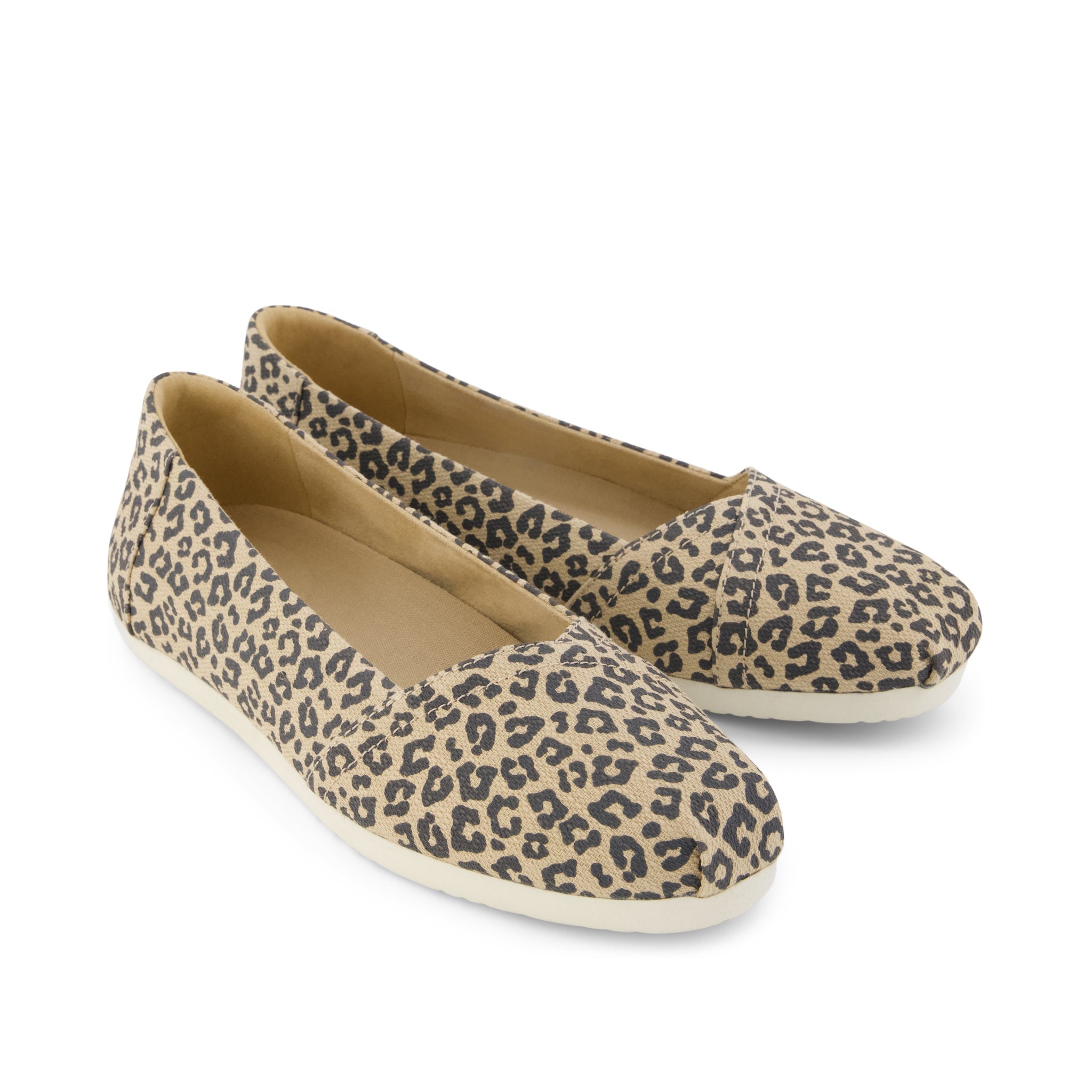 Alpargata Ballet Flat Natural Leopard Spots
