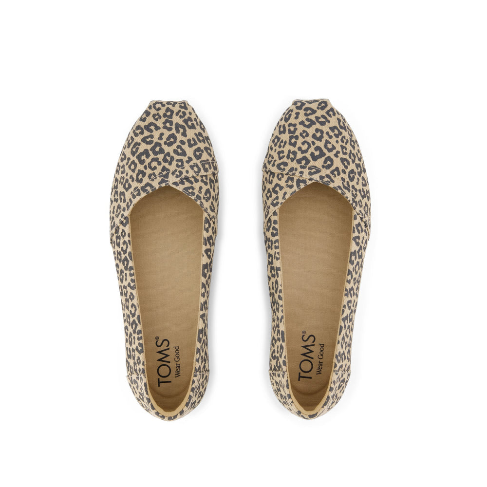 Alpargata Ballet Flat Natural Leopard Spots