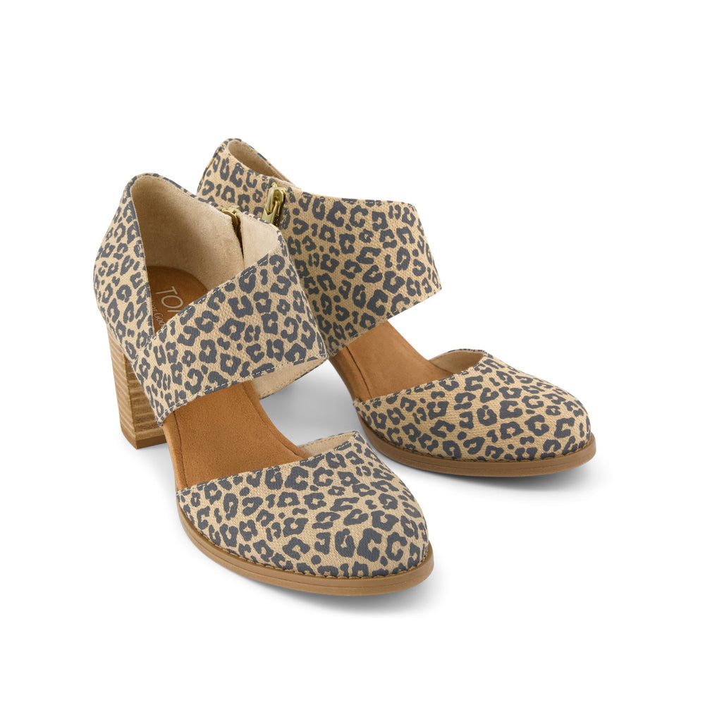 Milan Nova Heel Leopard Print