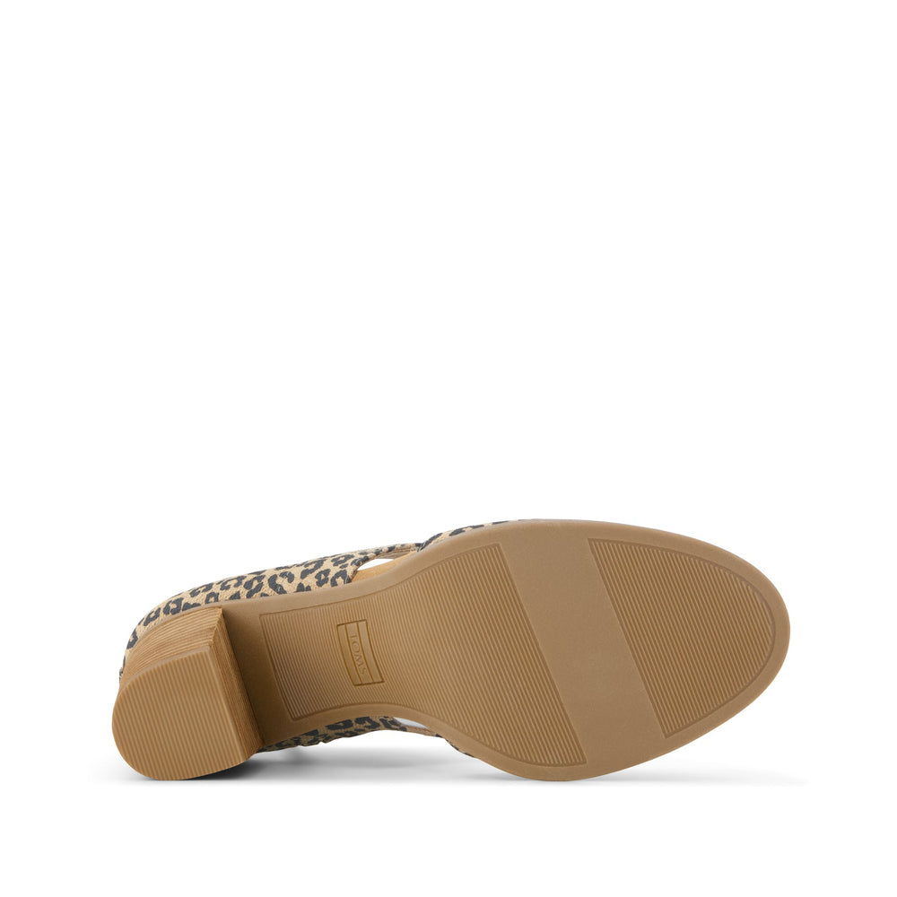 Milan Nova Heel Leopard Print
