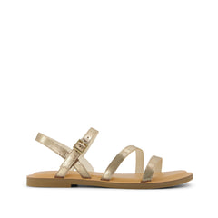 Kira Strappy Sandal Gold Leather
