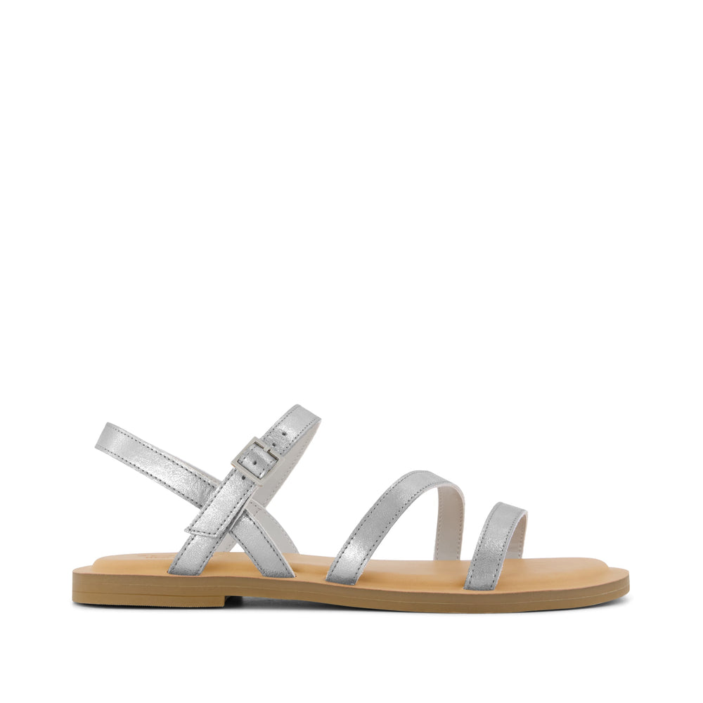 Kira Strappy Sandal Silver Leather