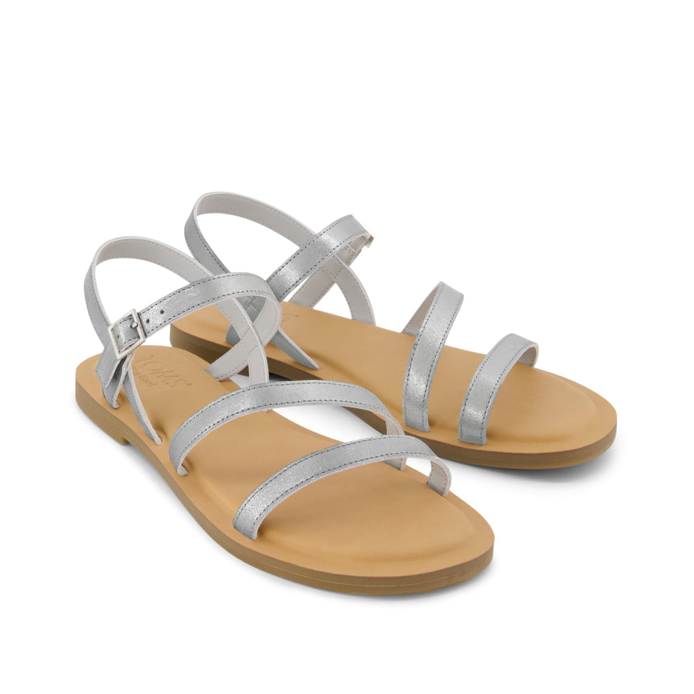 Kira Strappy Sandal Silver Leather