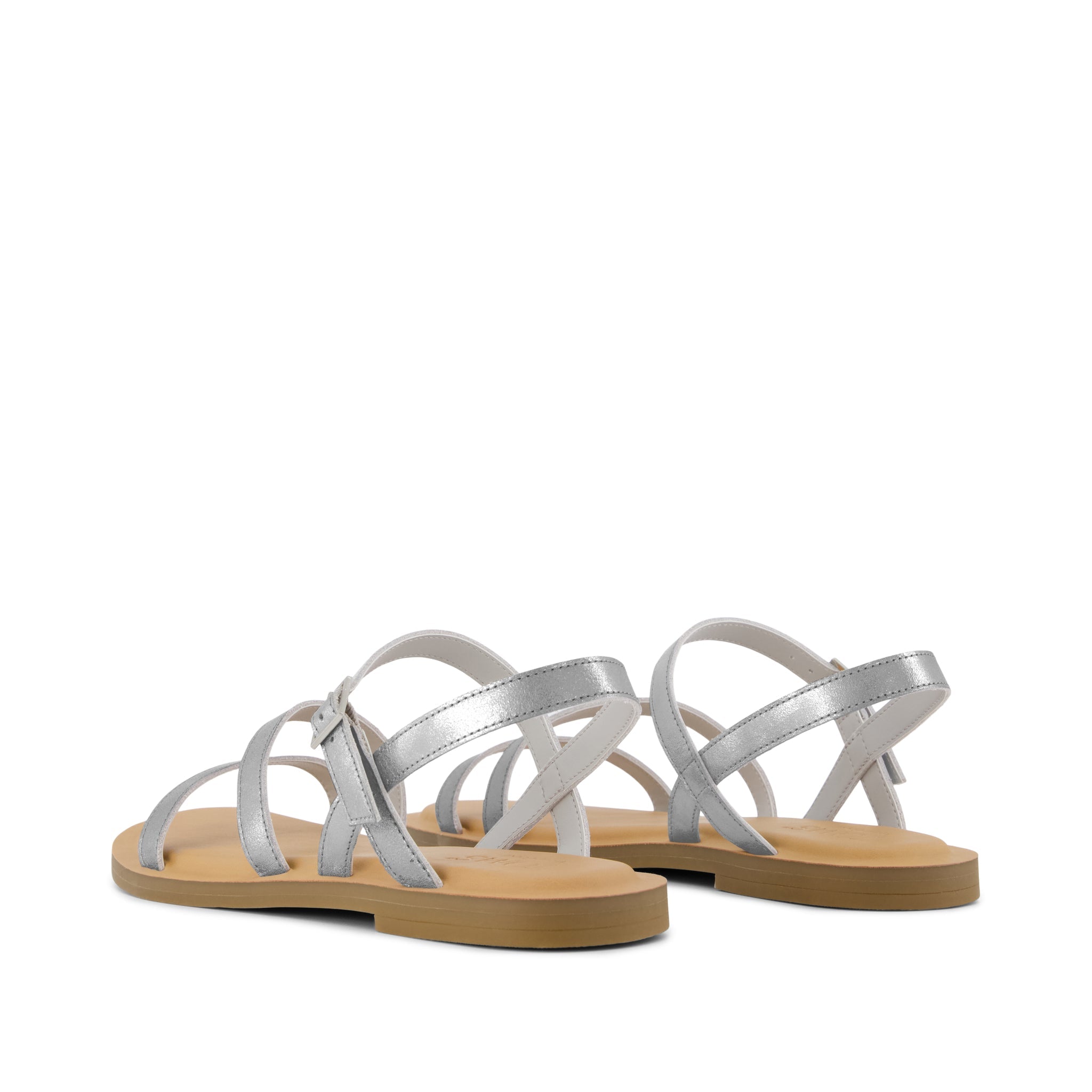 Kira Strappy Sandal Silver Leather