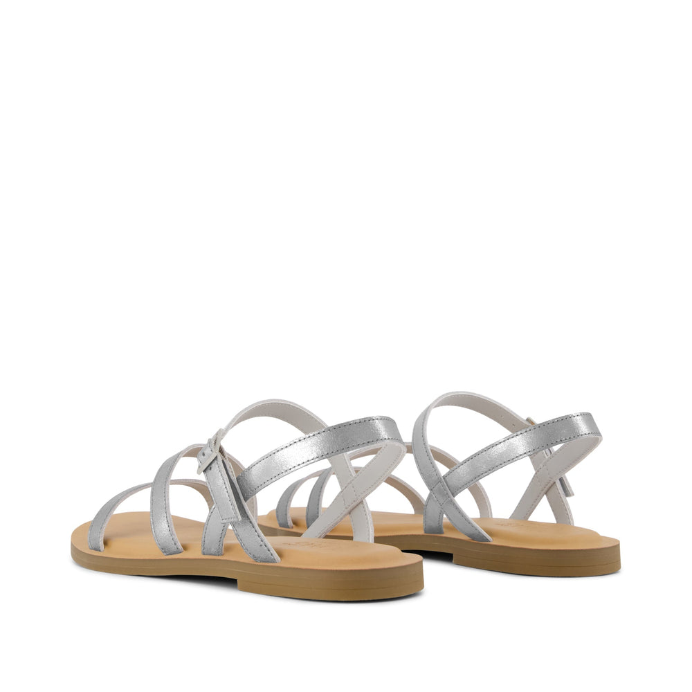 Kira Strappy Sandal Silver Leather