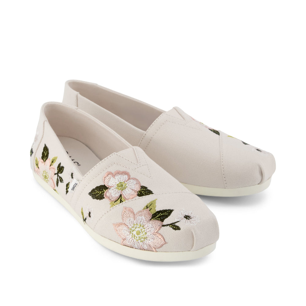 Alpargata Classic Natural Embroidered Floral