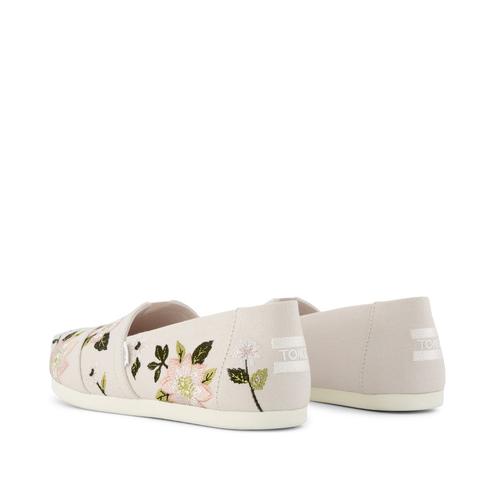 Alpargata Classic Natural Embroidered Floral