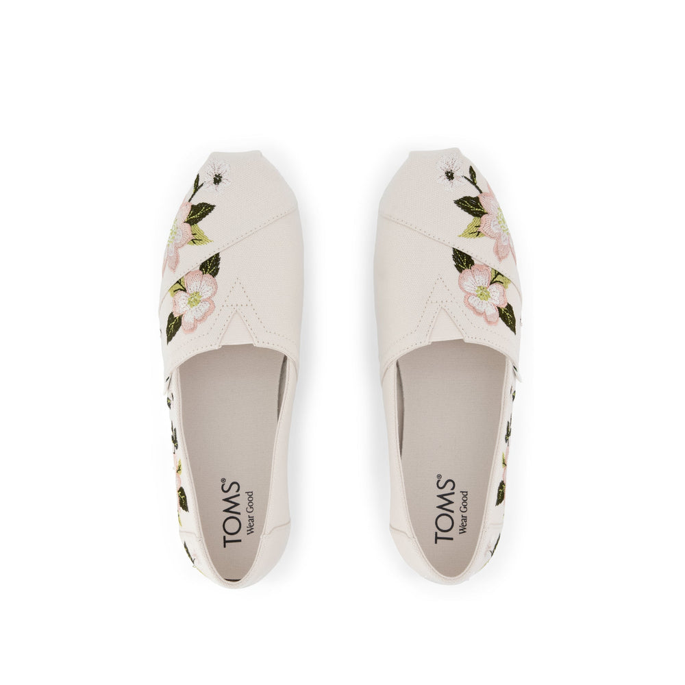Alpargata Classic Natural Embroidered Floral
