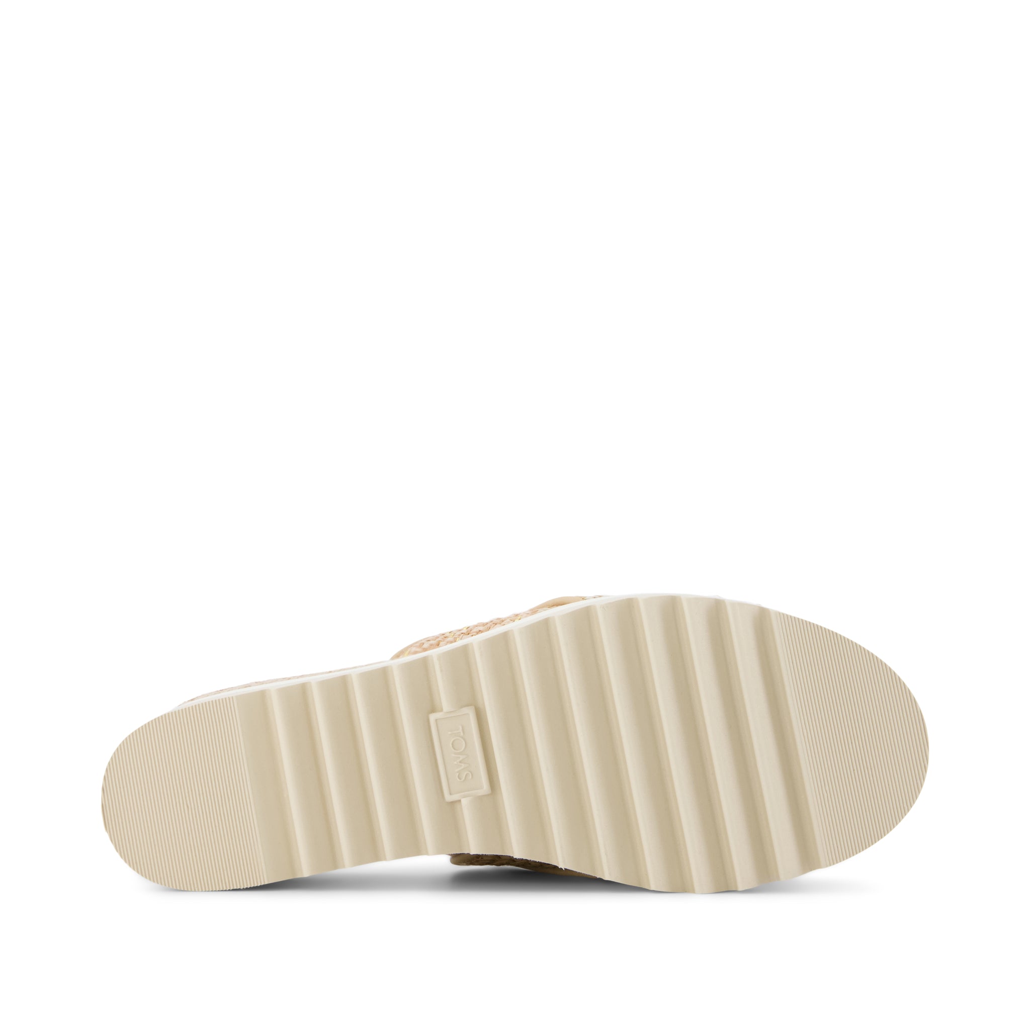 Diana Mule Wedge Sandal Natural Metallic Raffia