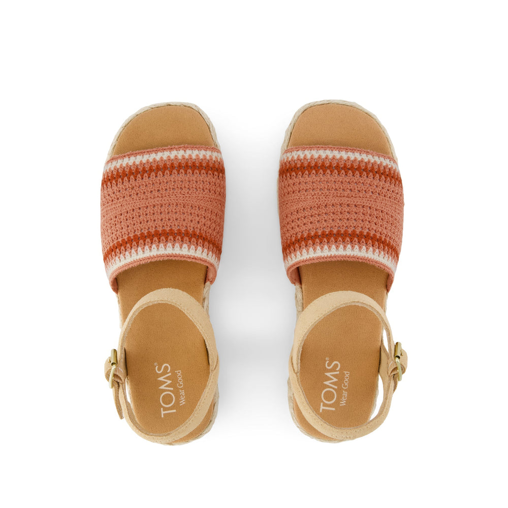 Abby Flatform Espadrille Sandal Bloom Crochet