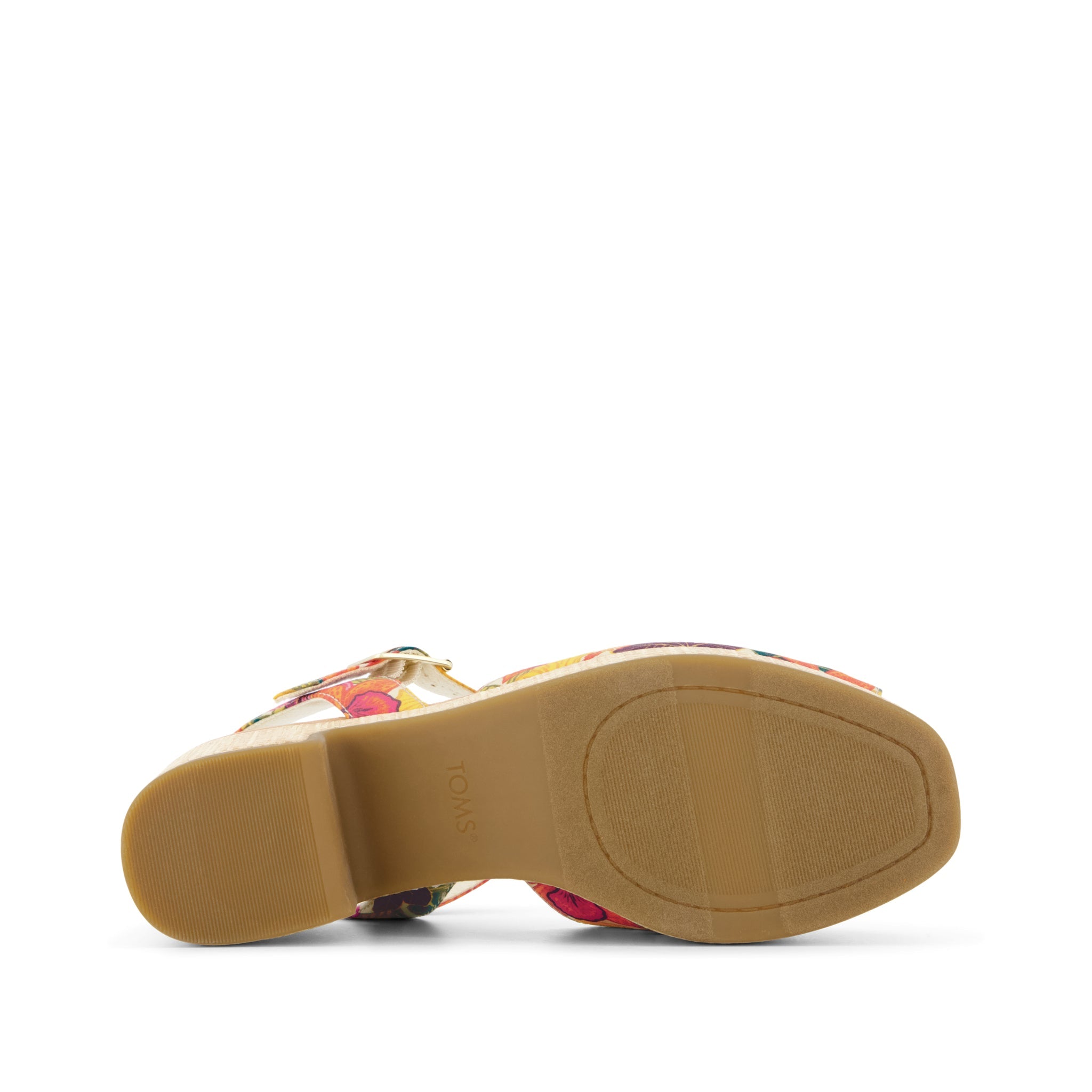 Isla Peep Toe Heeled Sandal Tropical Floral Print