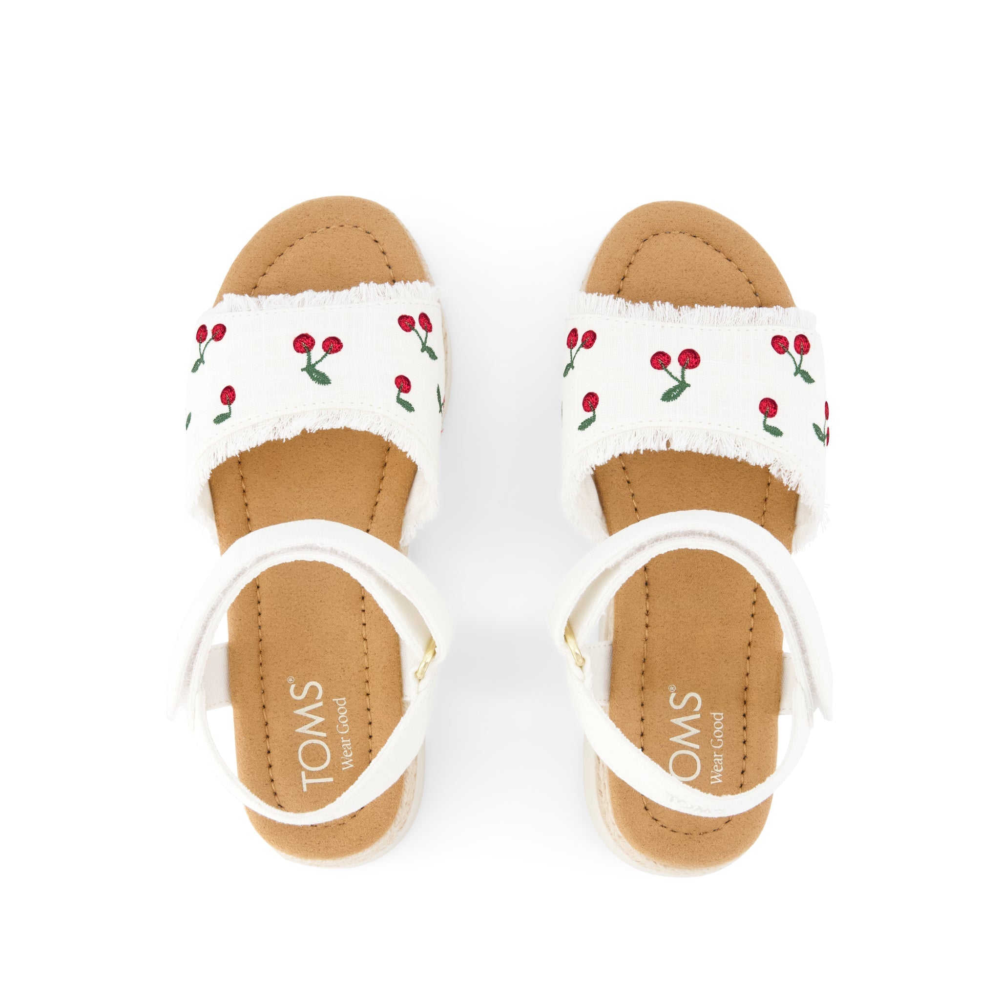 Diana Kids Sandal Embroidered Cherries