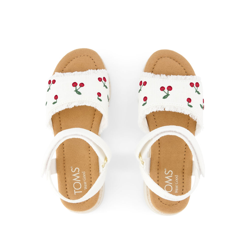 Diana Kids Sandal Embroidered Cherries