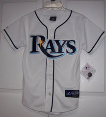 LONGORIA Tampa Bay Rays BOYS Majestic MLB Baseball jersey HOME White