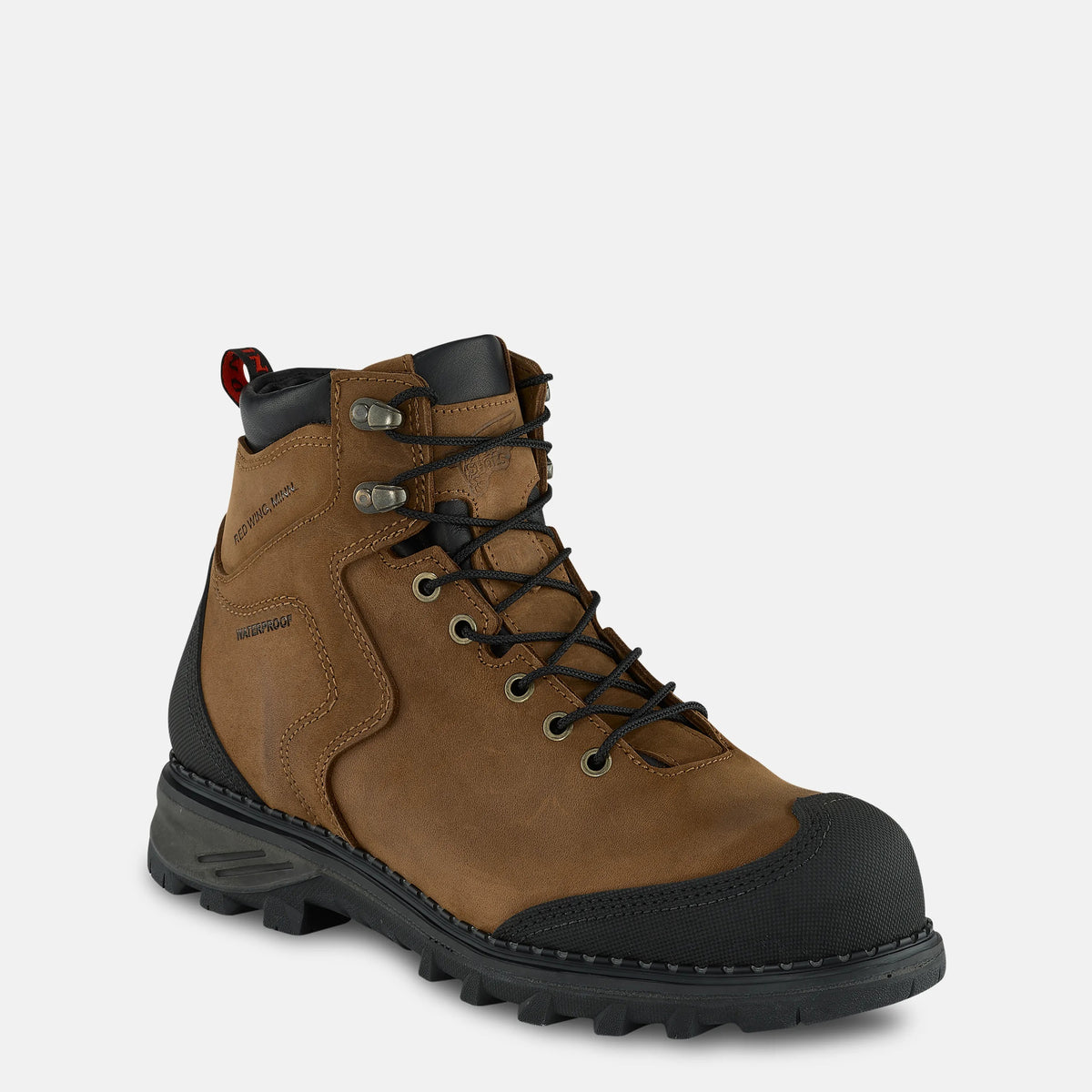 Burnside 6-inch Waterproof Safety Toe Boot Brown 2410 | Red Wing Shoes Men