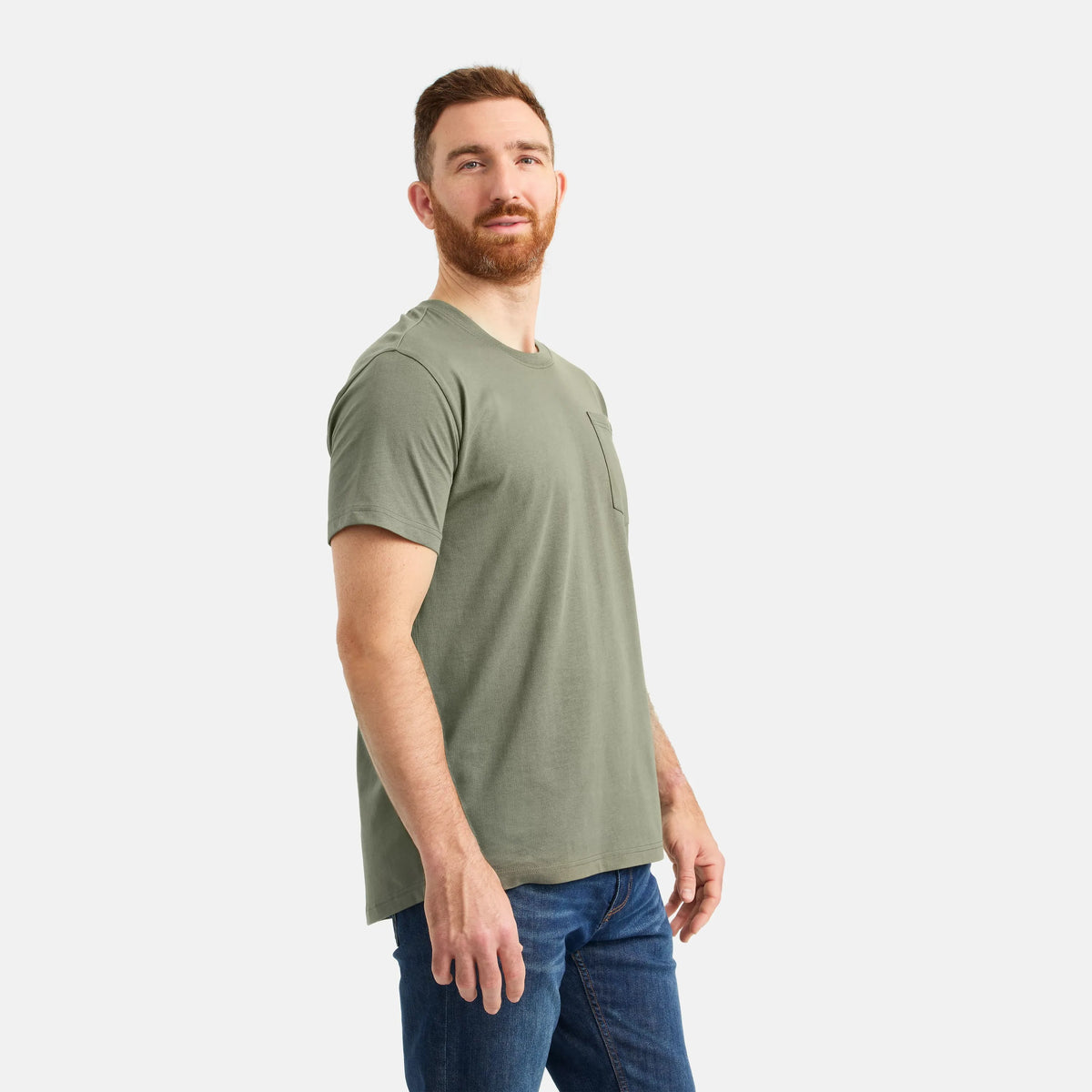 Short Sleeve Pocket T-Shirt in Olive Green 98473 | Red Wing Shoes Men|Apparel