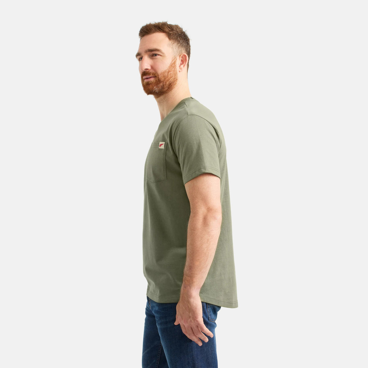 Short Sleeve Pocket T-Shirt in Olive Green 98473 | Red Wing Shoes Men|Apparel