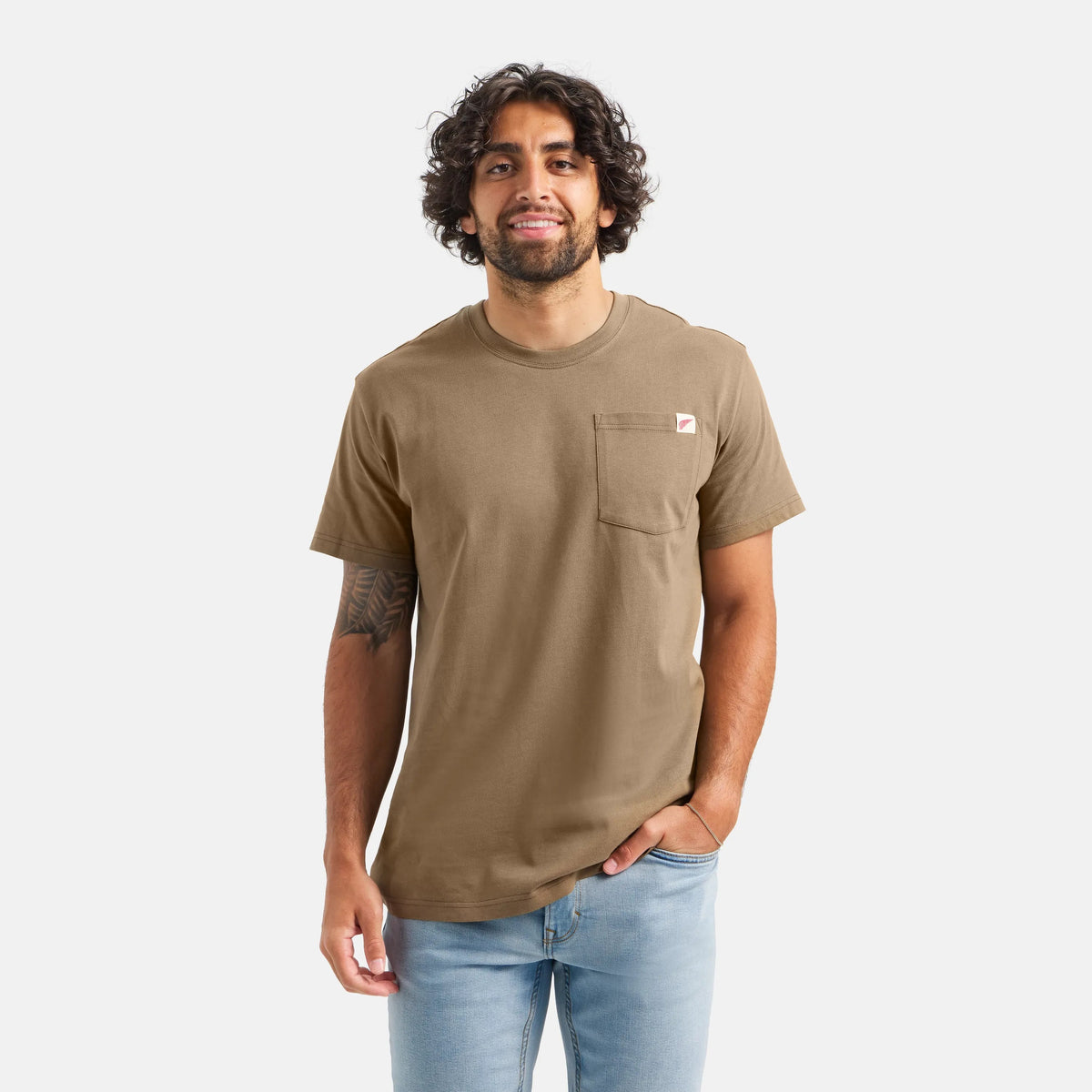 Short Sleeve Pocket T-Shirt in Brown 98471 | Red Wing Shoes Men|Apparel