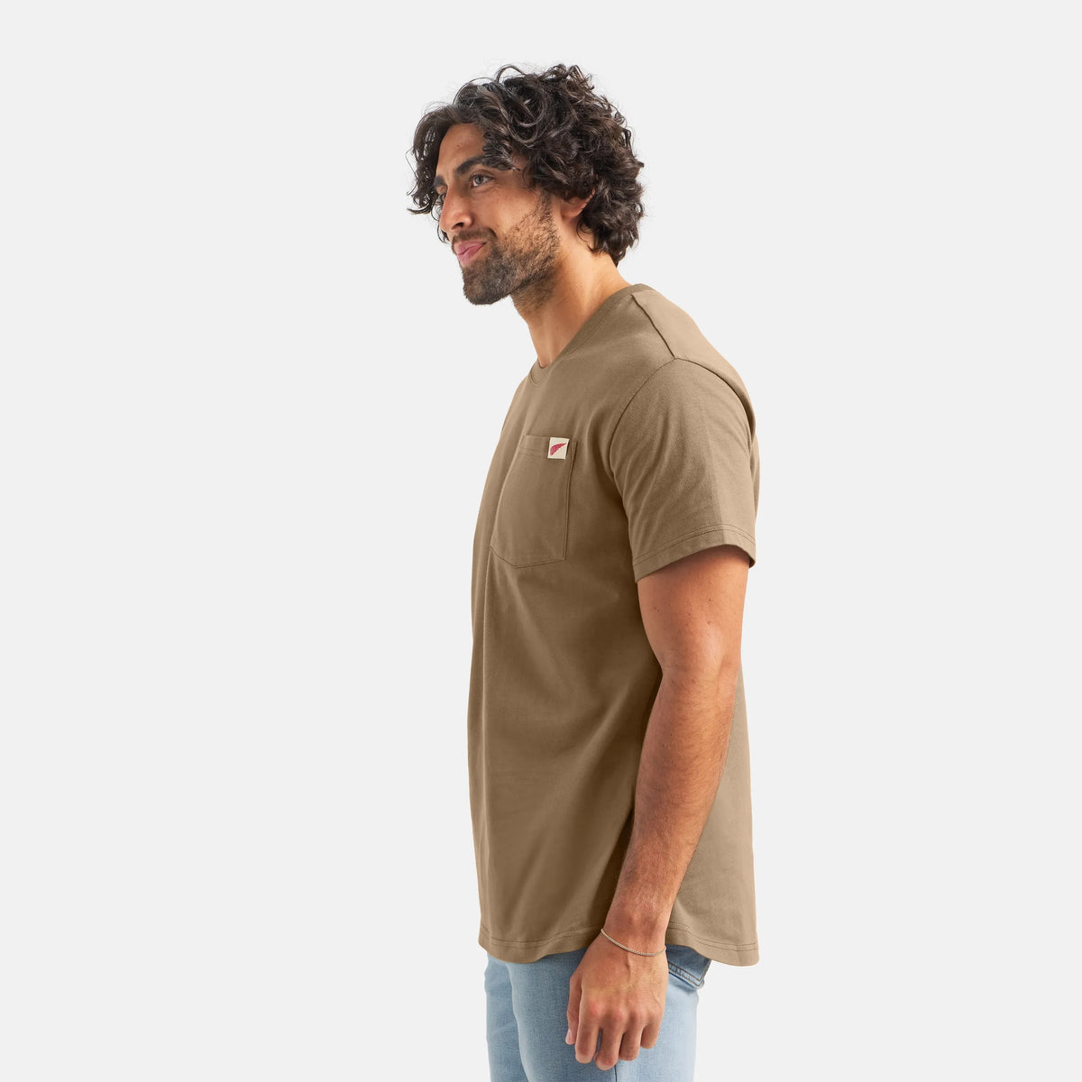 Short Sleeve Pocket T-Shirt in Brown 98471 | Red Wing Shoes Men|Apparel