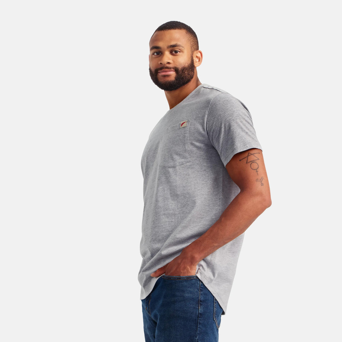 Short Sleeve Pocket T-Shirt in Heather Gray 98469 | Red Wing Shoes Men|Apparel