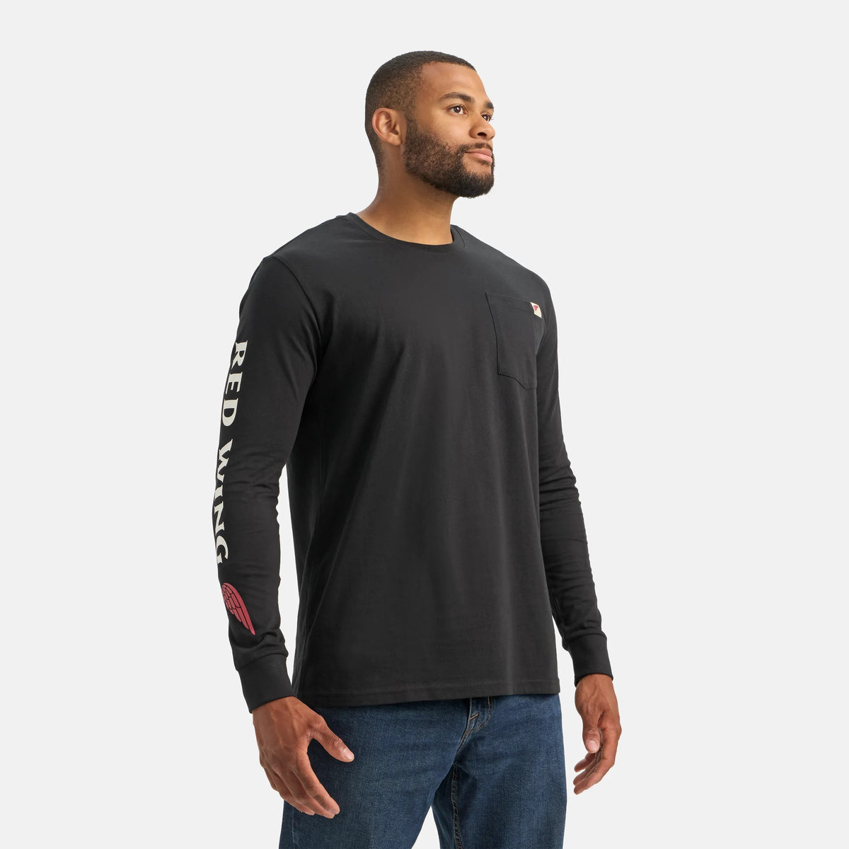 Long Sleeve Classic Pocket Tee in Black 98474 | Red Wing Shoes Men|Apparel
