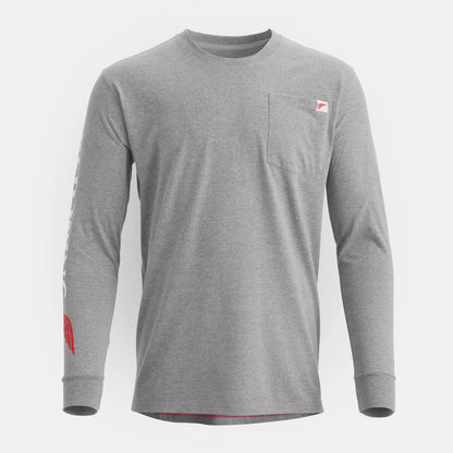 Long Sleeve Classic Pocket Tee in Heather Gray 98475 | Red Wing | Red Wing Shoes Men|Apparel