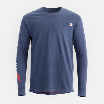 Long Sleeve Classic Pocket Tee in Navy 98476 | Red Wing Shoes Men|Apparel