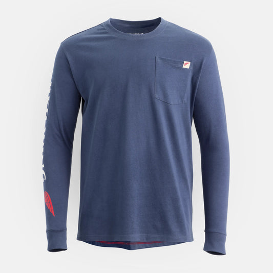 Long Sleeve Classic Pocket Tee in Navy 98476 | Red Wing Shoes Men|Apparel