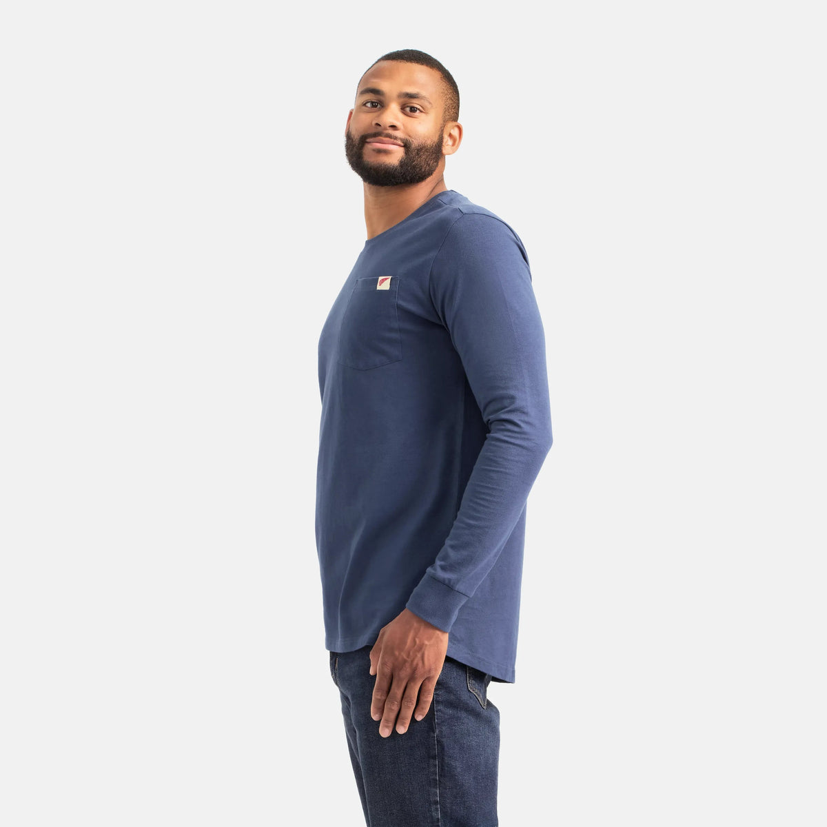 Long Sleeve Classic Pocket Tee in Navy 98476 | Red Wing Shoes Men|Apparel
