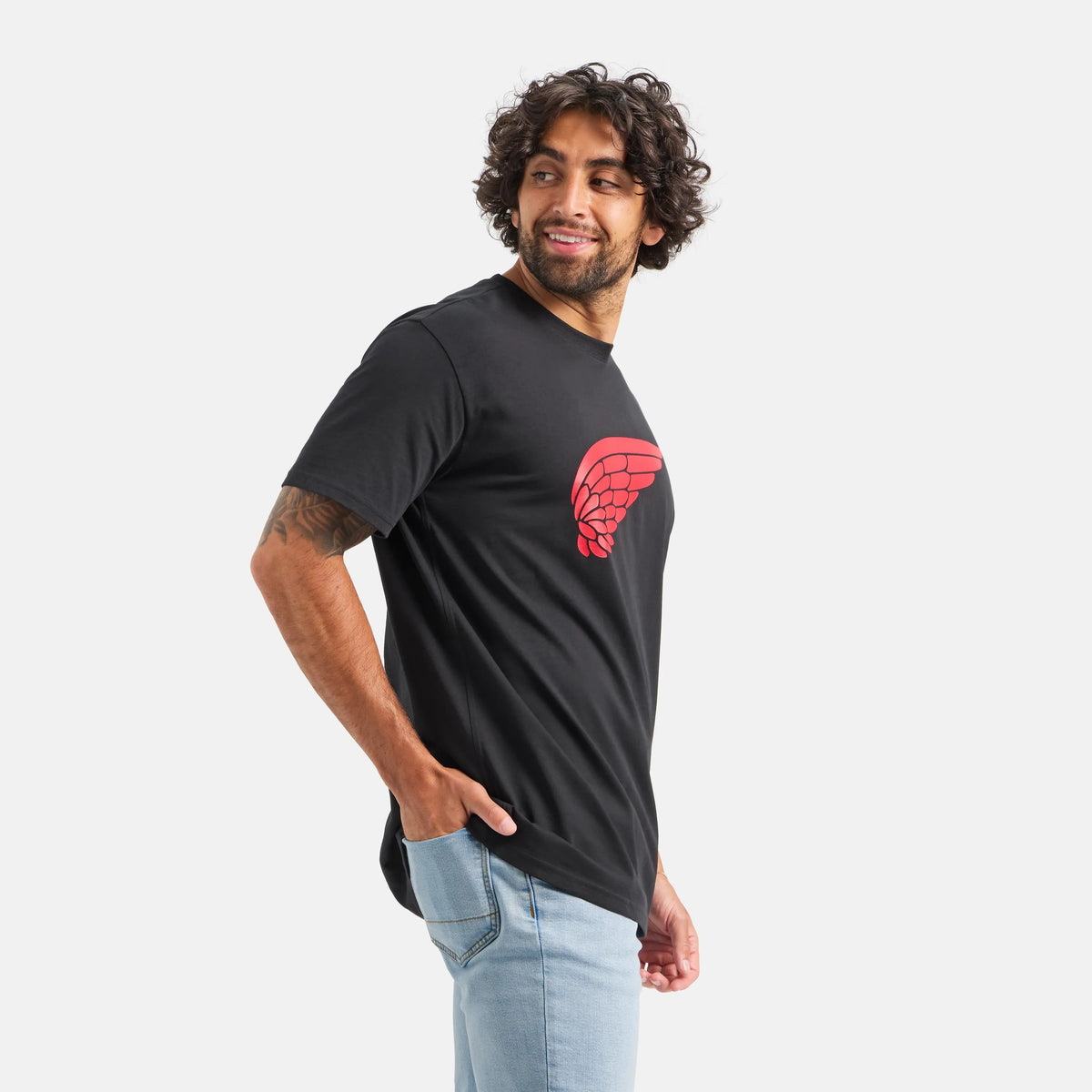 Short Sleeve Classic Wing Tee in Black 98478 | Red Wing Shoes Men|Apparel
