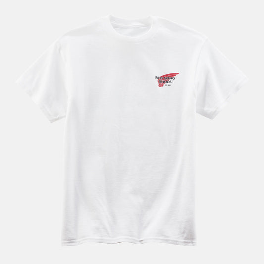 Unisex Red Wing Shoes Logo T-Shirt in White 97610 | Red Wing Heritage | Red Wing Shoes Men|Women|Apparel