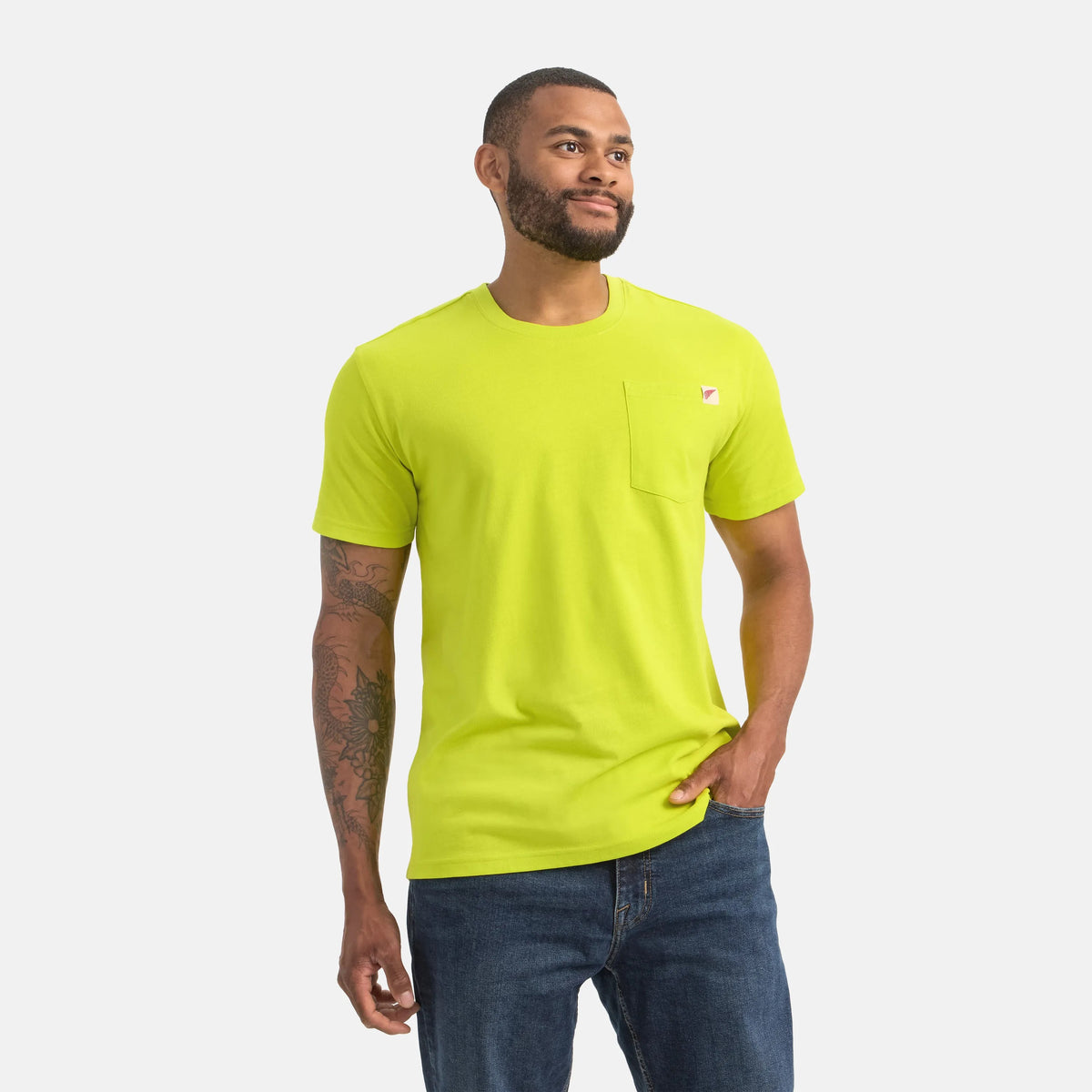 Short Sleeve Pocket T-Shirt in Bright Green 98472 | Red Wing Shoes Men|Apparel