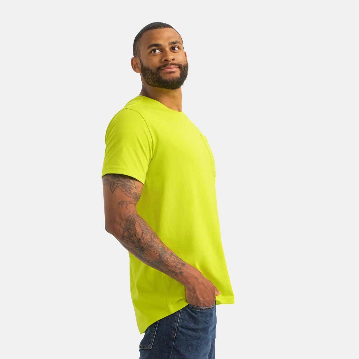 Short Sleeve Pocket T-Shirt in Bright Green 98472 | Red Wing Shoes Men|Apparel