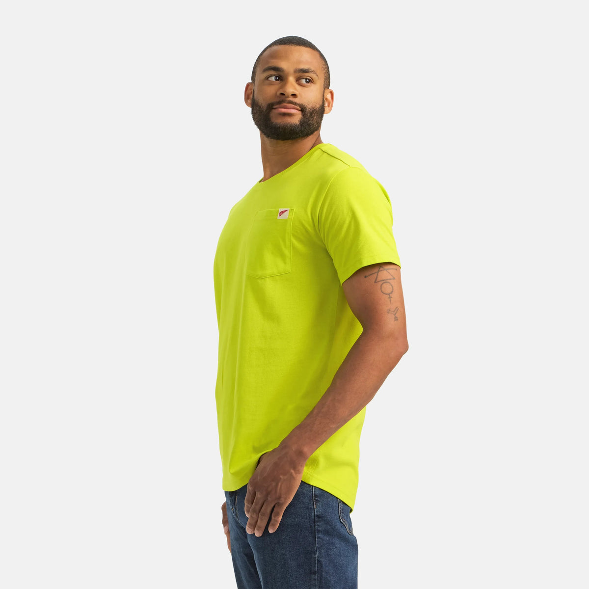 Short Sleeve Pocket T-Shirt in Bright Green 98472 | Red Wing Shoes Men|Apparel