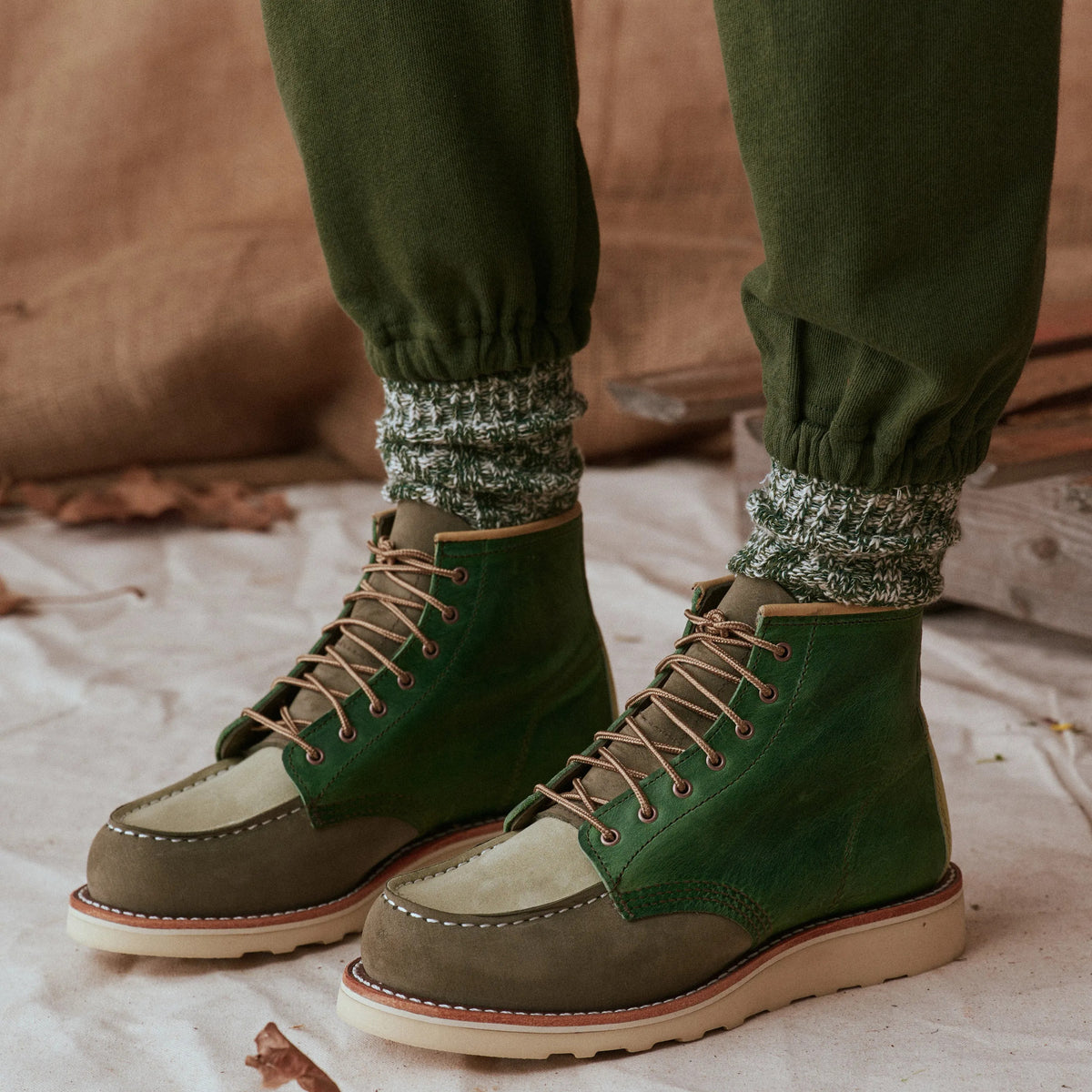 6-Inch Classic Moc Short Boot in Multi Army 3465 | Red Wing Heritage | Red Wing Shoes Women