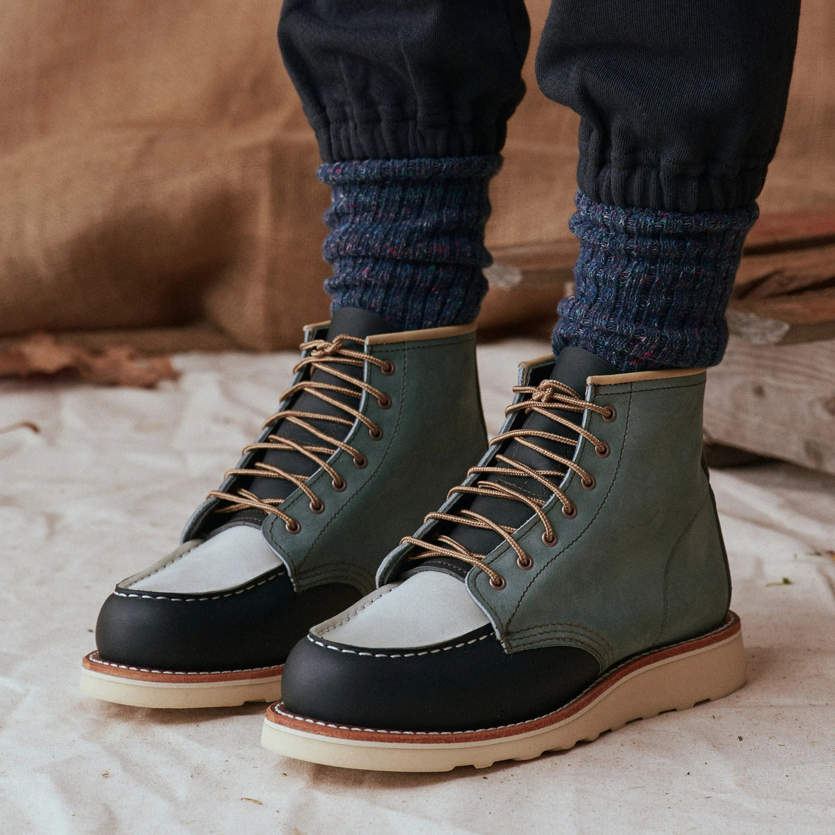6-Inch Classic Moc Short Boot in Multi Indigo 3466 | Red Wing Heritage | Red Wing Shoes Women