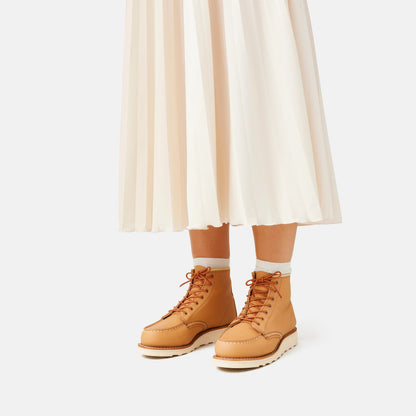 6-Inch Classic Moc Short Boot in Tan Leather 3383 | Red Wing Heritage | Red Wing Shoes Women
