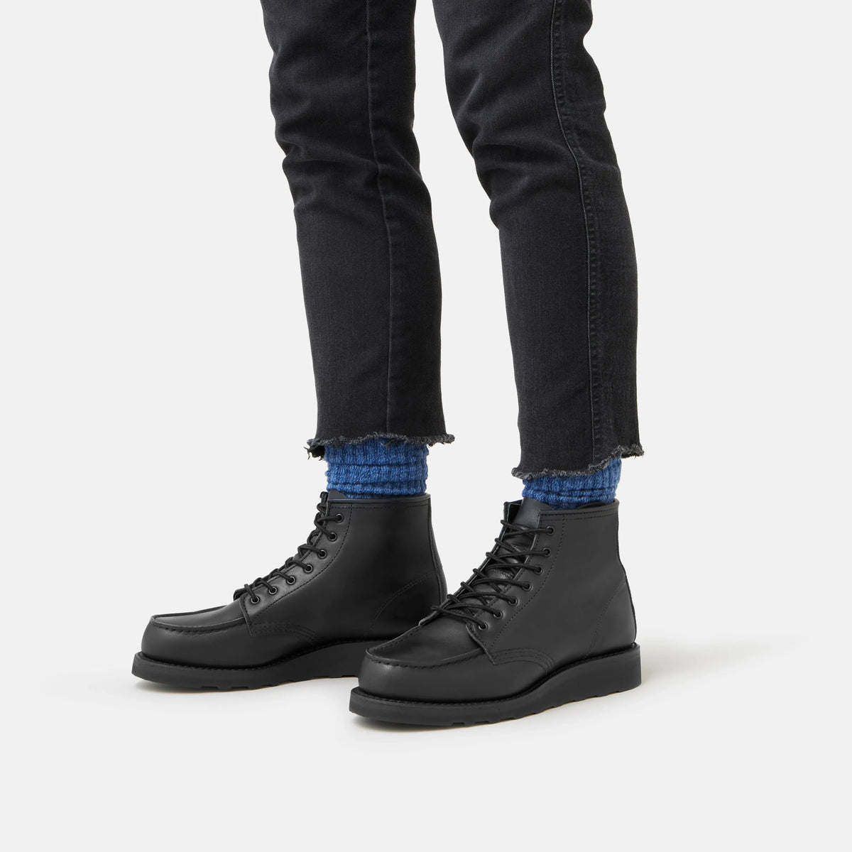 6-Inch Classic Moc Short Boot in Black Leather 3380 | Red Wing Heritage | Red Wing Shoes Women